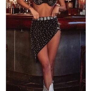 NWT 12th & Tribe Pearl Mesh Skirt Small